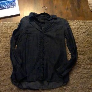 Long sleeve jean shirt